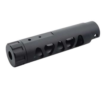 5KU Action Army AAP 01 GBB Airsoft Outer Barrel (Type D, Aluminum, Black) 0