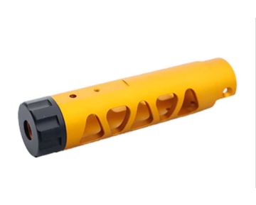 5KU Action Army AAP 01 GBB Airsoft Outer Barrel (Type D, Aluminum, Gold) 0