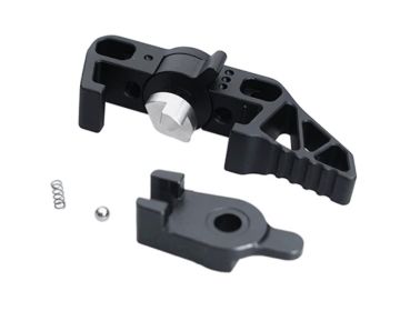 5KU Action Army AAP 01 GBB Airsoft Selector Switch Charge Handle (Type 3, Aluminum, Black) 0