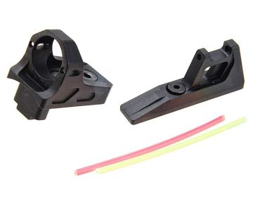 5KU Action Army AAP 01 GBB Airsoft Ghost Ring Sight Set - Black 0