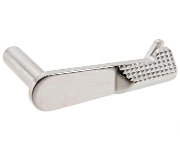 5KU Tokyo Marui Hi Capa GBB Slide Stop (Stainless Steel, Type 2, Silver) 0