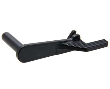 5KU Tokyo Marui Hi Capa GBB Airsoft Slide Stop (Extended, Stainless Steel, Type 2) - Black 0