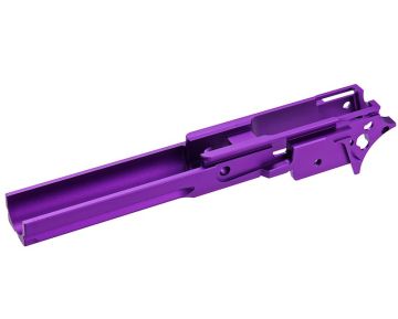 5KU Tokyo Marui Hi Capa GBB Aluminum Frame (4.3 inch, Blank Marking w/ Rail Version, Purple) 0