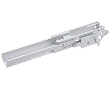 5KU Tokyo Marui Hi Capa GBB Frame 4.3 inch (Aluminum, Blank Marking w/ Rail Version, Silver) 0