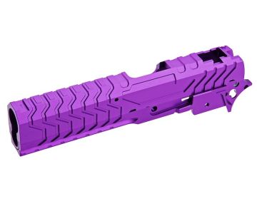 5KU Tokyo Marui Hi Capa GBB Aluminum Slide & Frame (Martix Type) - Purple 0