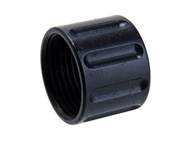5KU Vertical Knurling Threaded Protector - 14mm CCW - Black 0
