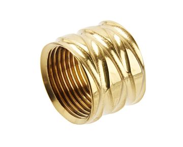 5KU Rhombus Threaded Protector - 14mm CCW - Gold 0