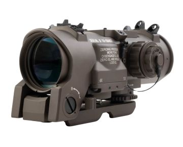 Holy Warrior Elcan DR 1-4x Optical Sight - Dark Brown (with Killflash) 1