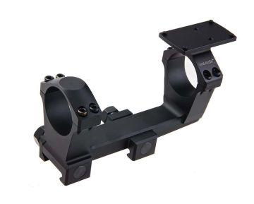 Airsoft Artisan NF Style 30mm One Piece Mount w/ Micro Reflex Sight Mount (CNC Aluminum, Black) 0