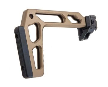 Airsoft Artisan Shorter Folding Style Stock for SIG Sauer MCX / M1913 20mm Rail (DE) 0