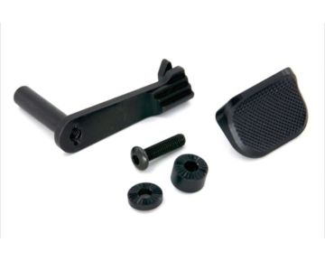 AIP Tokyo Marui Hi Capa / 1911 GBB Airsoft Slide Stop with Thumb Rest (Steel) - Black 0