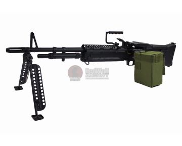 A&K Full Metal M60 Airsoft AEG LMG - Black 0
