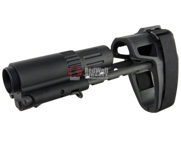 ARES Brace Stock (Adjustable, Type A) for ARES Amoeba M4 AEG Airsoft Series - Black 0