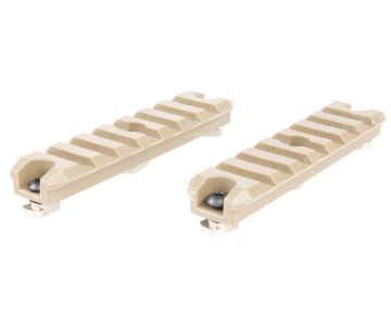 ARES Picatinny Rail Mlok (3.5 inch Plastic, 2pcs/pack) - DE 0