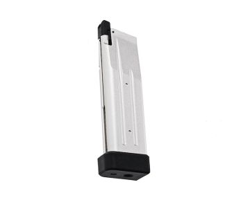 Alpha Parts Tokyo Marui Hi Capa Airsoft Green Gas Magazine (31rounds, CNC Aluminum, Silver) 0