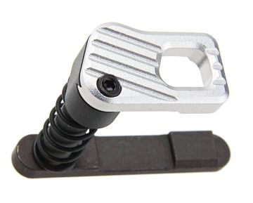 Alpha Parts Systema PTW Magazine Catch (CNC Steel, Type B) - Silver 0