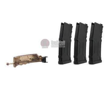 Alpha Parts Systema PTW Magazine (120 rounds Polymer AEG Magazine with BB Loader, 3pcs/set) 0