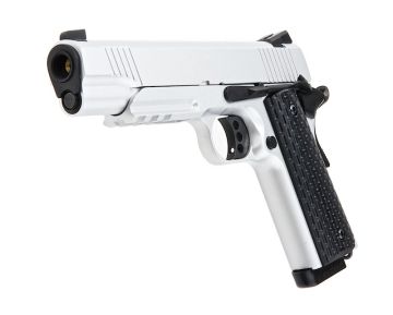 Army Armament R28 Kimber Green Gas Airsoft Pistol - Silver 0