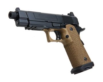 Army Armament R504 Costa VIP Style Green Gas Airsoft Pistol w/ RMR Mount Base - DE 0