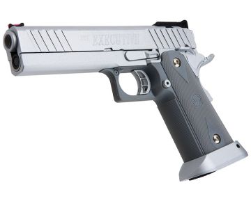 Army Armament R609 Hi Capa Green Gas Airsoft Pistol - Silver 0