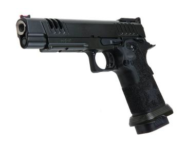 Army Armament Staccato XL 2011 (R611) Green Gas Airsoft Pistol - (BK, with Star Strippling Grip) 0