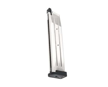 Army Armament R601 Hi Capa Green Gas Airsoft Long Magazine (50 rounds, Silver) 0