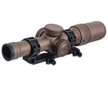 ARES Rifle Scope (1-6x24 Illuminated) w/ Scope Mount - Bronze 0