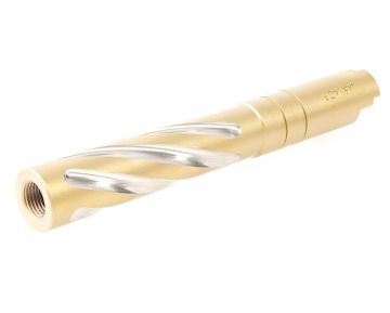 GK Tactical Tokyo Marui Hi Capa 5.1 GBB Airsoft Outer Barrel (Tornado, Stainless Steel) - Gold 0