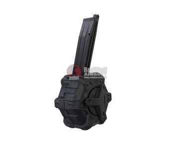 AW Custom Hi Capa Green Gas Magazine (350 rounds Drum Magazine) - Black 0