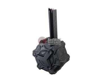 AW Custom 1911 Green Gas Magazine (350 rounds Drum Magazine) - Black 0