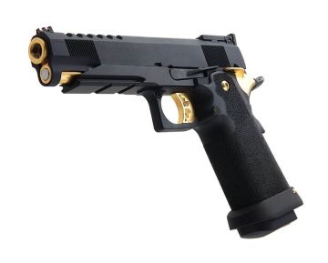 AW Custom Hi Capa 5.1 HX27 Green Gas Airsoft Pistol - (BK/GD) 0