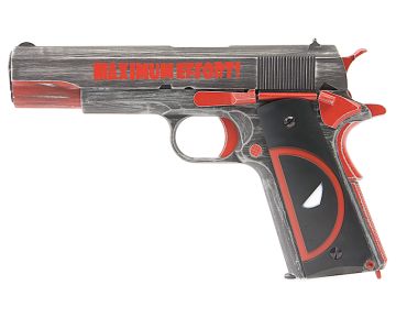AW Custom 1911 Deadpool 'Maximum Effort' GBB Airsoft Pistol 0