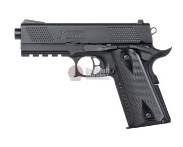 ICS Korth PRS 4 inch GBB Airsoft Pistol - Black (Licensed by Korth) 0