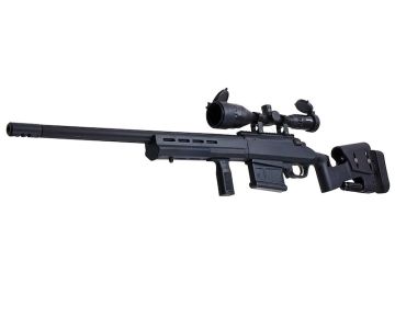 BONEYARD ARES Amoeba STRIKER AS01 Airsoft Sniper Rifle - Black (Spring Power) 0