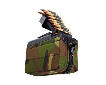 Battleaxe x T8 A&K M249 AEG Drum Magazine (2000 rds, Sound Control, Turbine System) - Woodland 0