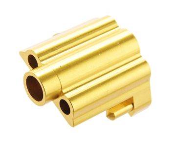 COWCOW Technology AAP 01 GBB Airsoft Nozzle Block (CNC Aluminium, Gold) 0