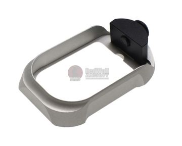 COWCOW Technology Aluminum CNC G19 Tactical Magwell for Tokyo Marui Model 19 & Umarex/VFC G19 GBBP-Silver 0