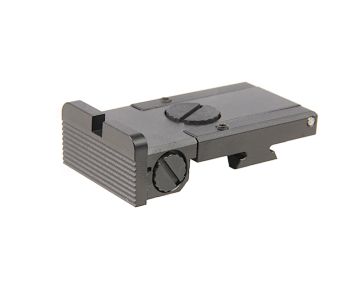 COWCOW Technology Aluminum Rear Sight for Tokyo Marui Hi-Capa GBB Pistol - Black 0