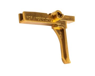 C&C Tac VFC M4 GBB / APFG MPX MCX GBB Series AT* Flat Style Trigger (MIM Steel) - Gold 1