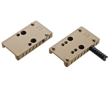 Cybergun CANiK TP9 Optic Plate with Charging Handle Set - FDE 0