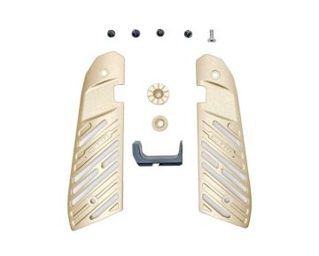 CTM TAC Action Army AAP 01 FUKU-2 Frame Accessories Grip Panel (Aluminum - Champagne Gold) 0
