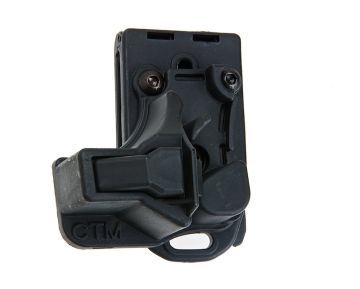 CTM TAC Speed Holster for Glock Series / Action Army AAP 01 GBB Airsoft Pistol (Right Hand Version)  - Black 0