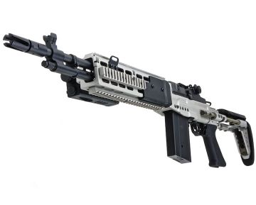 CYMA M14 EBR AEG Enhanced Battle Airsoft AEG Rifle - Silver (Metal) (CM032G-SV) 0