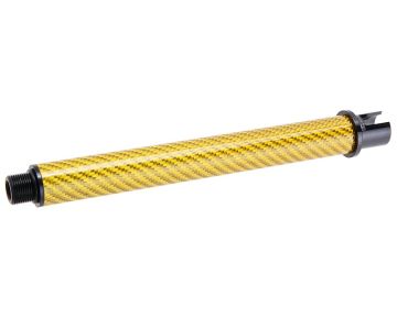 Dr. Black Tokyo Marui MWS GBBR Outer Barrel (Carbon Fiber, 7 inch) - Gold 0