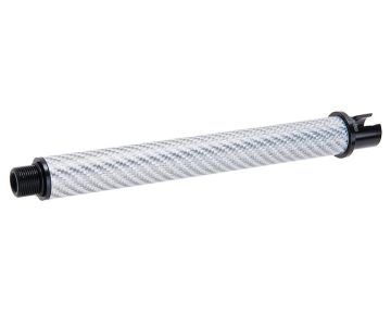 Dr. Black Tokyo Marui MWS GBBR Outer Barrel (Carbon Fiber, 7 inch) - Silver 0