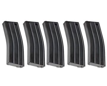 Arcturus M4 Magazine (Metal 30/130 rounds Variable Capacity EMM AEG Magazine) - Black (5PCS) 0