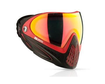 Dye Precision i4 Pro Full Face Airsoft Mask Goggle System - Black / Red 0