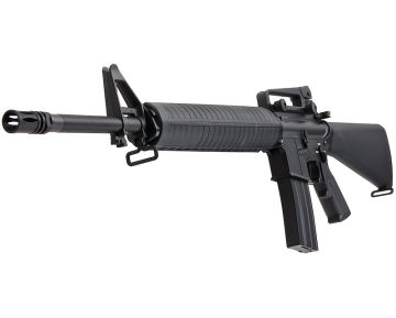 E&C M16A3 Airsoft AEG Rifle EC306 (QD 1.5 Gearbox, Blank Marking) - Black 0
