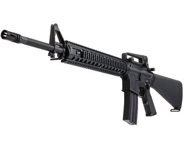E&C M16A4 Airsoft AEG Rifle EC307 (QD 1.5 Gearbox, Blank Marking) - Black 0