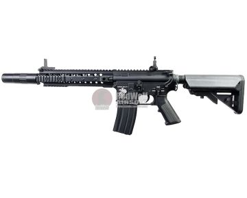 E&C EC317 Full Metal KAC SR16-E3 URX3 10 inch AEG (w/ Silencer) - Black 0